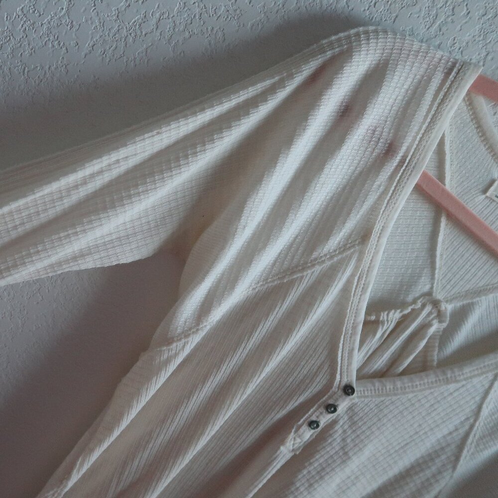 Free People We The Free Cream Thermal Size Small - Picture 4 of 8